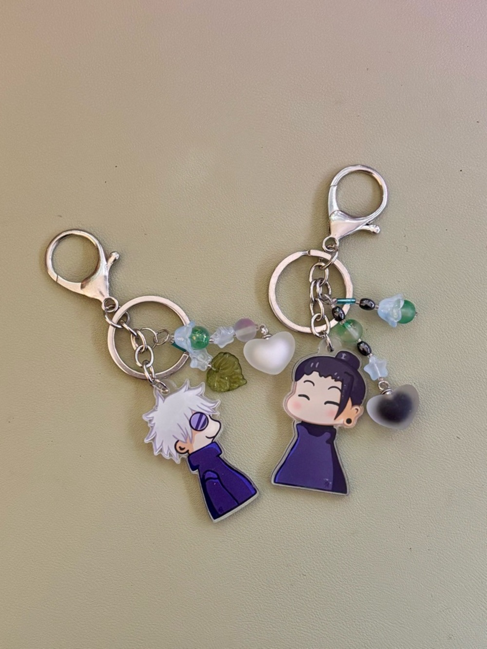 Gojo and Geto Handmade Acrylic friendship keychains | Jujitsu Kaisen Anime gift